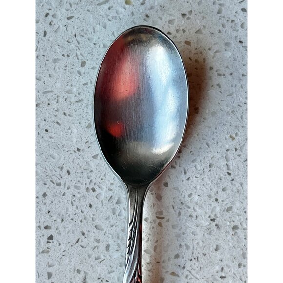 Gorham Stegor stainless steel Wheat Pattern Spoon MCM 1953 - Picture 2 of 5